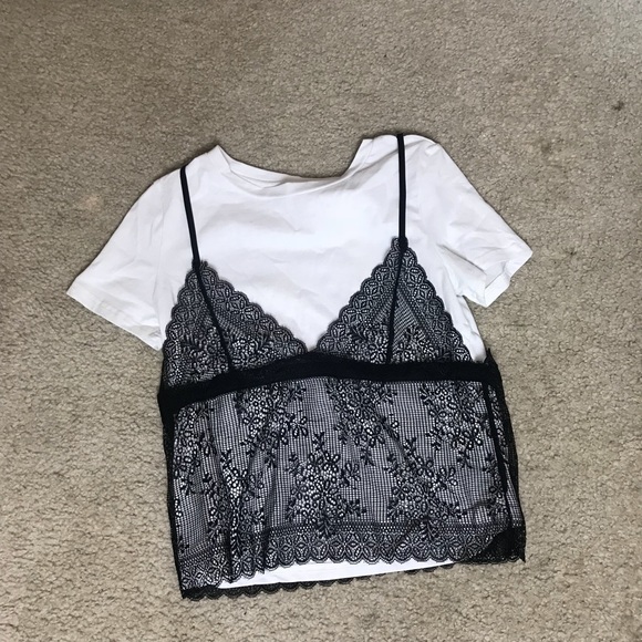 lace tank top over t shirt